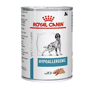 Ração Úmida Patê Royal Canin Hypoallergenic 400g - Alimento Coadjuvante para Cães