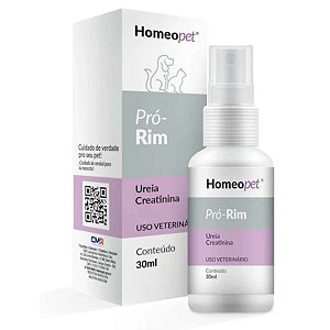 Pró-Rim Homeopet Spray 30 ml – Tratamento Homeopático Renal para Cães e Gatos