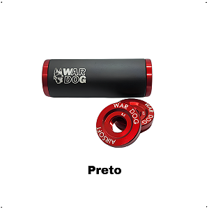 Supressor Airsoft AEG 38x100mm Rosca Esq + Dir.