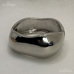 Bracelete Organico Robusto - Ródio