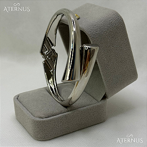 Bracelete Ponta Dupla - Ródio