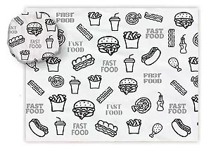 Papel  Acoplado FastFood Embalabem 32x44 Com 400 Unidades