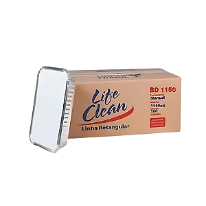 Bandeja Retangular Aluminio Life Clean 1150ML C/100