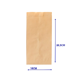 Saco Papel Kraft Natural 1KG Embale Bem 32x28 Com 500 Unidades