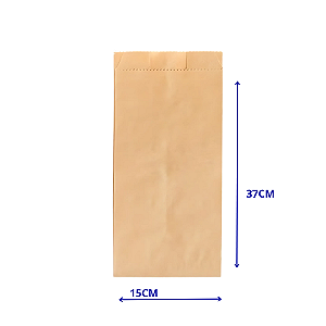 Saco Papel Kraft Natural 3KG Embale Bem 45x38 Com 500 Unidades