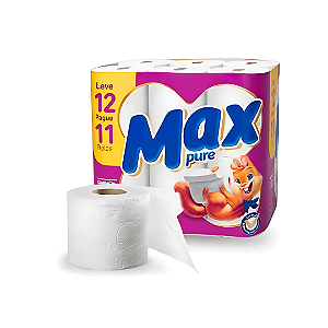 Papel Higiênico Max Pure Folha Dupla 16X30M Com 16 unidades