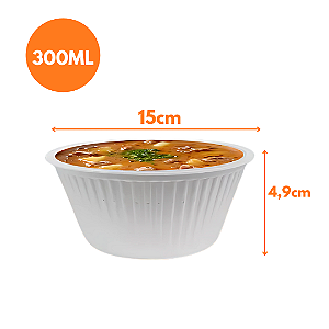 Pote Térmico de Isopor 300ml HF-300 Fibraform (400 unidades)