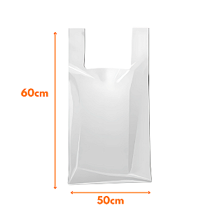 Sacola Plástica Leitosa 50x60 Fardo 5kg