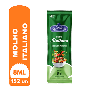 Molho Italiano Lanchero Sachê 8ml Pacote c/152un