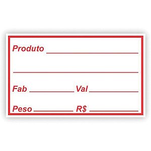 Etiqueta Adesiva Validade/Fabricação Grespan 100un Pct. c/5 rolos