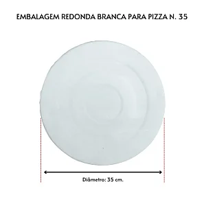 Caixa de Pizza Redonda N.35 Com 25un 35x35x4cm
