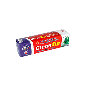 Saco para Freezer Clean Zip 18x23cm com 15un