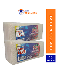 Fibra Branca Limp Uso Leve Esponflora Kit com 10 unidades