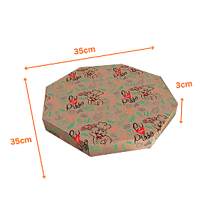 Caixa de Pizza São José 35cm c/25un Econômica