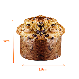 Forma Kraft para Panetone 500g Pacote com 100 unidade