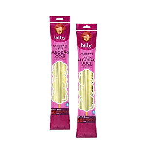 Palito para Algodão Doce Billa 50 Unidades