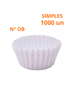 Forminha de Papel para Doces Branca Nº 0B  C/100Un