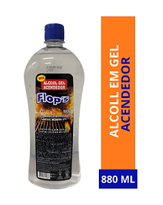 Álcool em Gel Flop's Acendedor 880g