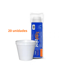 Copo Isopor Totalplast 240ml Pacote com 20 Unidades