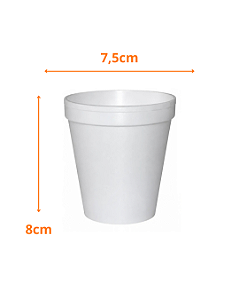 Copo Isopor Térmico 180ml Ultra Pacote com 25 Unidades