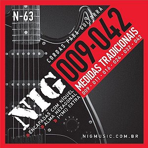 Corda Para Guitarra 009 N-63 Nig
