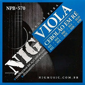 Corda Para Viola Cebolão Em Ré NPB-570 NIG