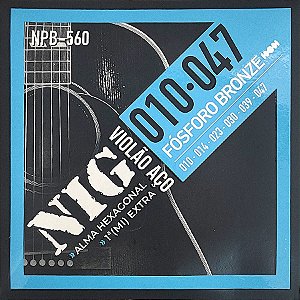 Corda Para Violão 010 NPB-560 Phosphor Bronze NIG