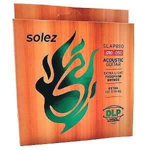 Corda Para Violão Aço 010 Phosphor Bronze SLAPB10 Solez
