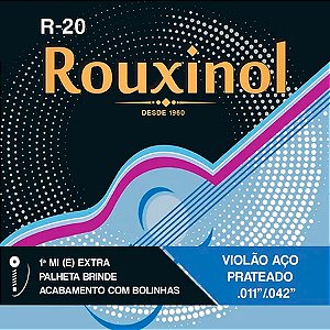 Corda Para Violão Aço Inox R-20 Rouxinol