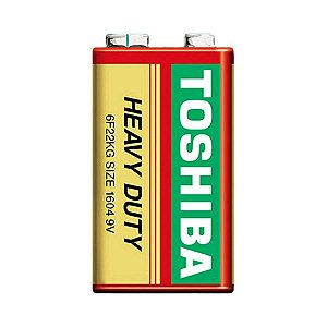 Bateria Heavy Duty Zinco 9v 6F22KG Toshiba