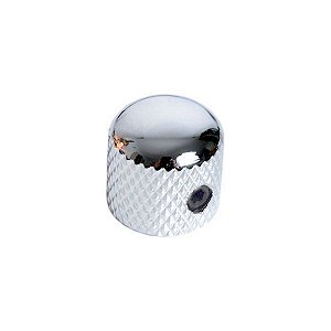 Knob Metal Arredondado com Parafuso Cromado