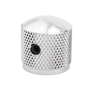 Knob Metal Arredondado com Parafuso Cromado