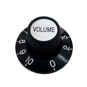 Knob Plástico Speed Semi Ac Volume Preto