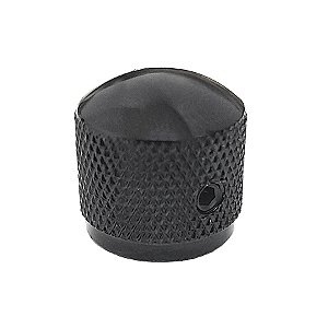 Knob Metal Arredondado com Parafuso Preto