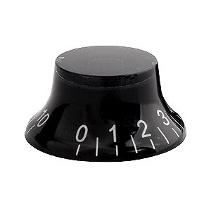 Knob Plástico Sino Tradicional Preto