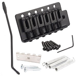 Ponte Tremolo Completa Para Guitarra Preta Elephant