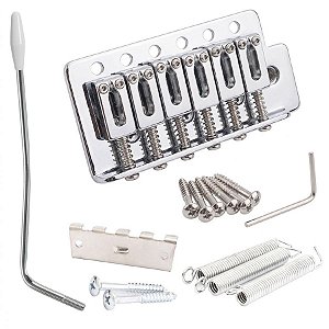 Ponte Tremolo Completa Para Guitarra Cromada Elephant