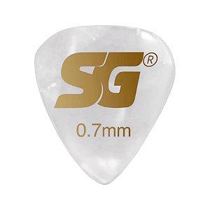 Palheta Tradicional Madrepérola Média 0,7mm SG