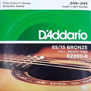 Corda Para Violão 009 Ez890-B Daddario