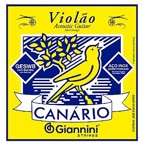 Corda Para Violão Aço .011 Com Bolinha Canário Giannini