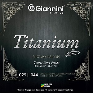 Corda Para Violão Nylon .029 Bronze 85/15 Extra Pesada Titanium Giannini