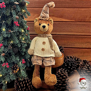 Urso com Short Xadrez