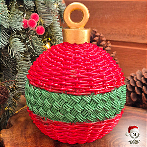 Bola de Natal Vermelha e Verde