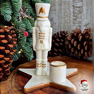 Porta-Velas Soldadinho de Chumbo