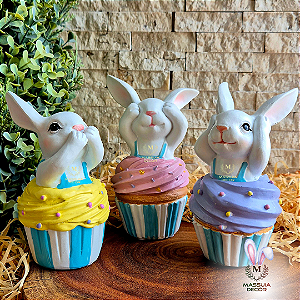 Trio de Coelhos no Cupcake