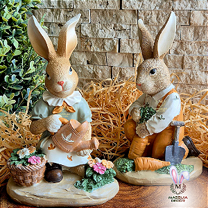 Coelhos Astolfo e Pétala