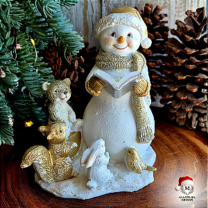 Boneco de Neve Leitura de Natal
