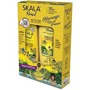 Kit Skala Shampoo e Condicionador Maracujá e Óleo de Patauá Nutrição e Reconstrução