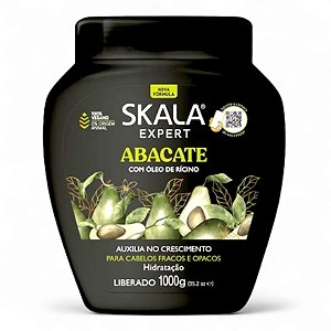 Skala Creme de tratamento Abacate Cronograma Hidratação P/ cabelos Fracos e Quebradiços