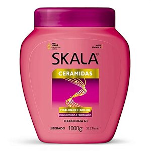 Skala Creme de tratamento Ceramidas Cronograma Nutrição P/ Cabelos Opacos Quimicamente Tratados